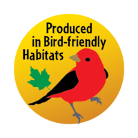 Label for certified Massachusetts Bird-friendly Maple Project