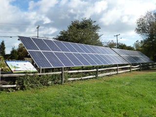 Solar array at North River Wildlife Sanctuary