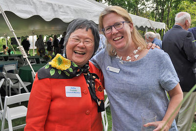 Board Chair at 2019 LF Garden Party