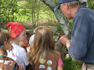 Brownie troop at Stony Brook Wildlife Sanctuary