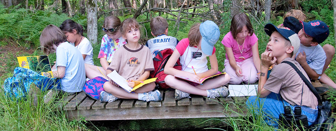 Group of students at Wachusett Meadow Wildlife Sanctuary © Gail Hansche Godin