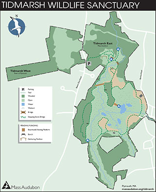 Tidmarsh sanctuary map