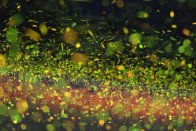 Swirling cluster of fireflies © Jonathan McElvery