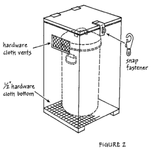 Raccoon proof trash can