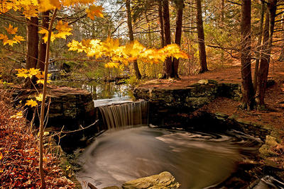 Waterfall in autumn at Broadmoor © Ethan Gordon