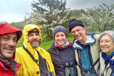 Birding group from Broadmoor Wildlife Sanctuary﻿