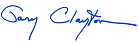 Gary Clayton's signature
