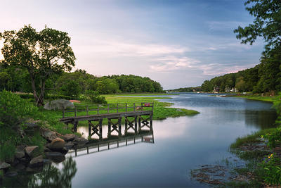 Creek leading out to the bay in Gloucester © Brett Sanders
