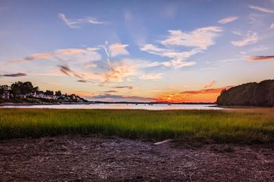 Sunset over a marsh by Dx Lanson 750