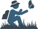 Person and butterfly icon