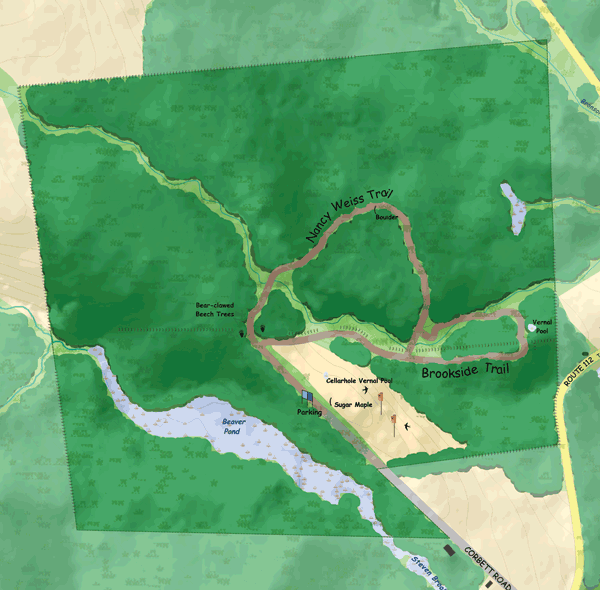 Road's End Wildlife Sanctuary Trail Map