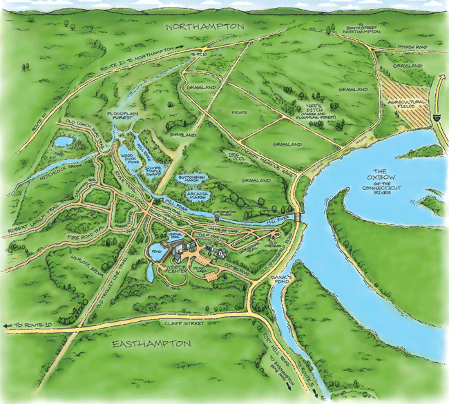East Hampton Trail Map Masstrails.com - Easthampton