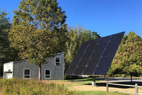 Adjustable, tracking solar array at Arcadia 