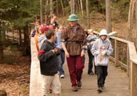 School group at Mass Audubon Arcadia Wildlife Sanctuary