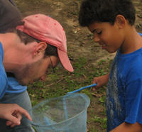 Naturalist and student at Arcadia Wildlife Sanctuary
