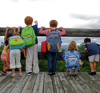 Preschool group at Blue Hills Trailside Museum