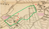 1907 map of Dorchester, Roxbury and West Roxbury
