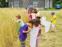 Birthday party in meadow