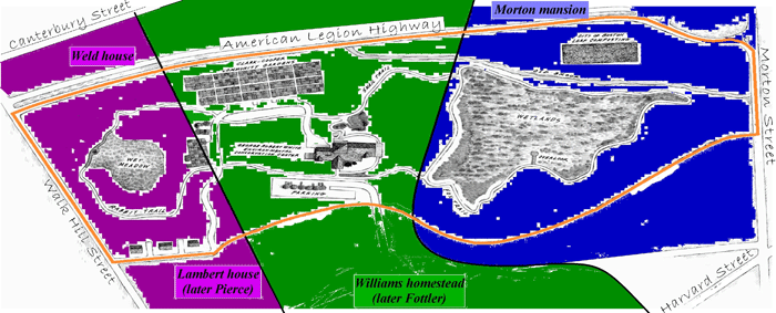 Map of Boston Nature Center history