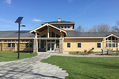 Exterior view of the Boston Nature Center