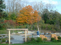 Nature Play Area at the Boston Nature Center