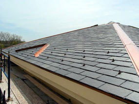 PV shingles on at The Boston Nature Center