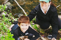Mother & son volunteering as WQM