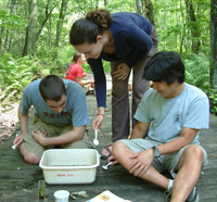 College students at Broadmoor Wildlife Sanctuary