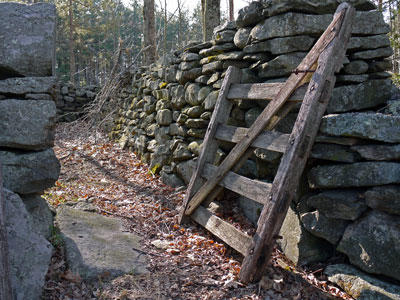 Stone wall with gate © Richard Johnson