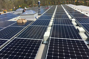 The Drumlin ELC's roof-mounted PV array