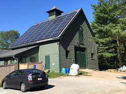 Green Barn solar array on roof