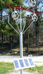 Solar kinetic sculpture at Drumlin Farm Wildlife Sanctuary