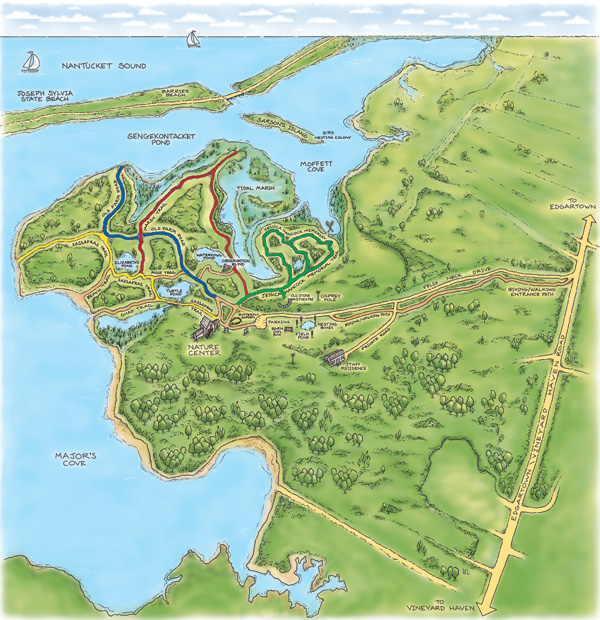 Felix Neck Trail Map