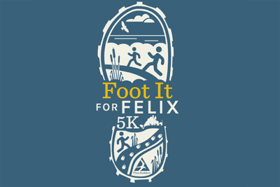 Foot It for Felix 5k logo