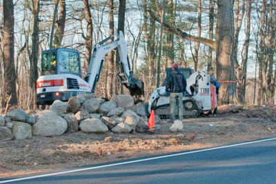Historic stone wall reconstruction 2011 © Dix Campbell