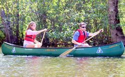 Canoeing on the Ipswich River