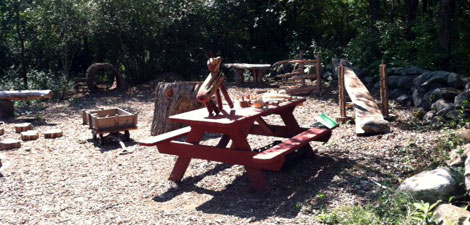 Nature Play area at Ipswich River Wildlife Sanctuary