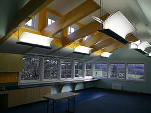 Mass Audubon Joppa Flats Education Center green classroom