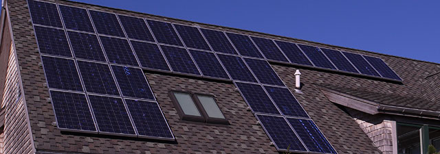 roof mounted solar panels at Mass Audubon Joppa Flats Education Center