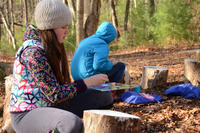 April Vacation painting outdoors
