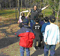 Birthday party at Moose Hill Wildlife Sanctuary