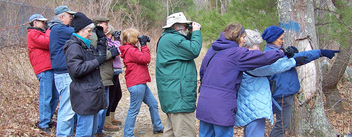 Friday Morning birders at North River Wildlife Sanctuary