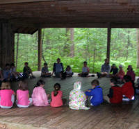 Schoolgroup at North River Wildlife Sanctuary