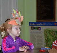 Preschooler attending a program at Oak Knoll Wildlife Sanctuary