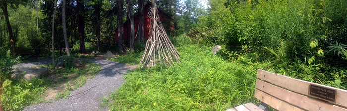 Nature play area at Pleasant Valley Wildlife Sanctuary