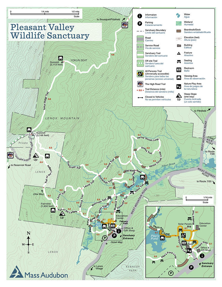 Pleasant Valley Trail Map in full color