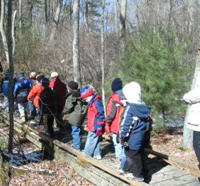 Birthday party at Stony Brook Wildlife Sanctuary