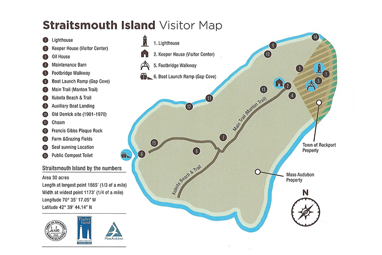 Straitsmouth Island visitor map