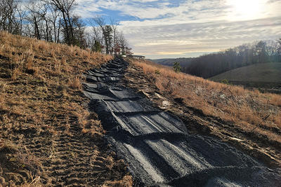 All Persons Trail construction progress at Tidmarsh Wildlife Sanctuary