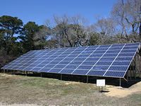 21kW solar array at Wellfleet Bay Wildlife Sanctuary